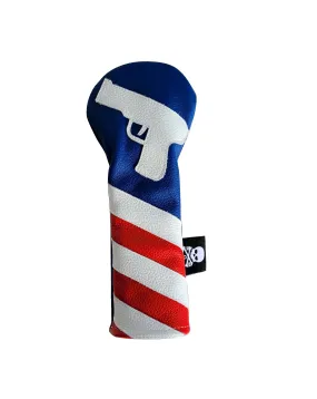 The RMG USA Flag / Gun Fairway Wood Headcover