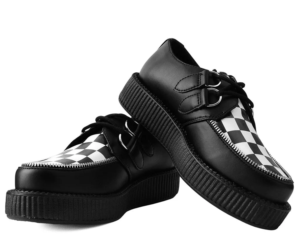 T.U.K Black TUKSkin/ BW Check Viva Low Creeper