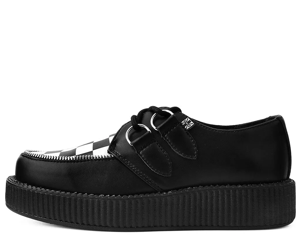 T.U.K Black TUKSkin/ BW Check Viva Low Creeper