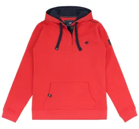 Unisex Boatyard Button Up Hoodie - Spicy Red