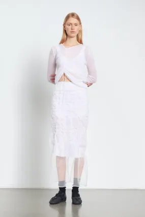 UNIVERSE | SKIRT DENALI EMBROIDERY WHITE