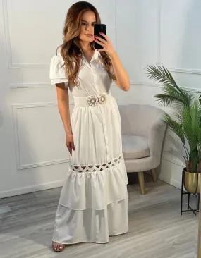 Vestido blanco corte A