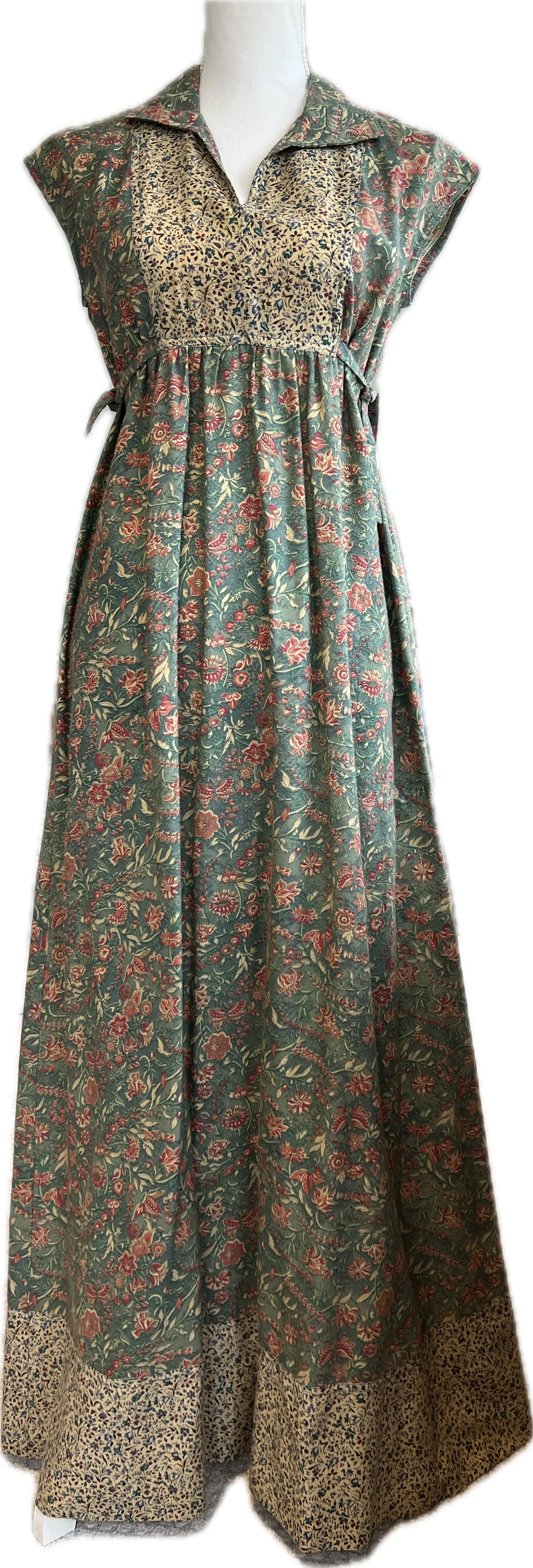 Vintage Dano Liberty House Cap Sleeve Floral Dress, XS/S