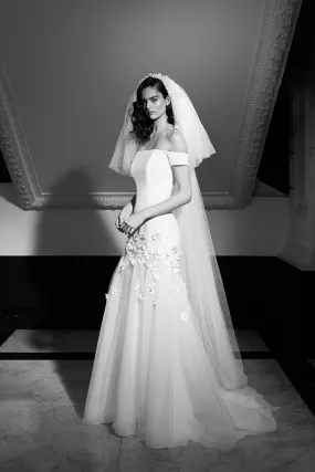 VRM294V - 60S DAISY TIERED VEIL