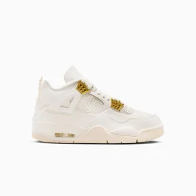 Women's Air Jordan 4 Retro "Metallic Gold"