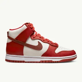 WOMENS NIKE DUNK HIGH LXX CINNABAR MARS STONE SAIL WHITE