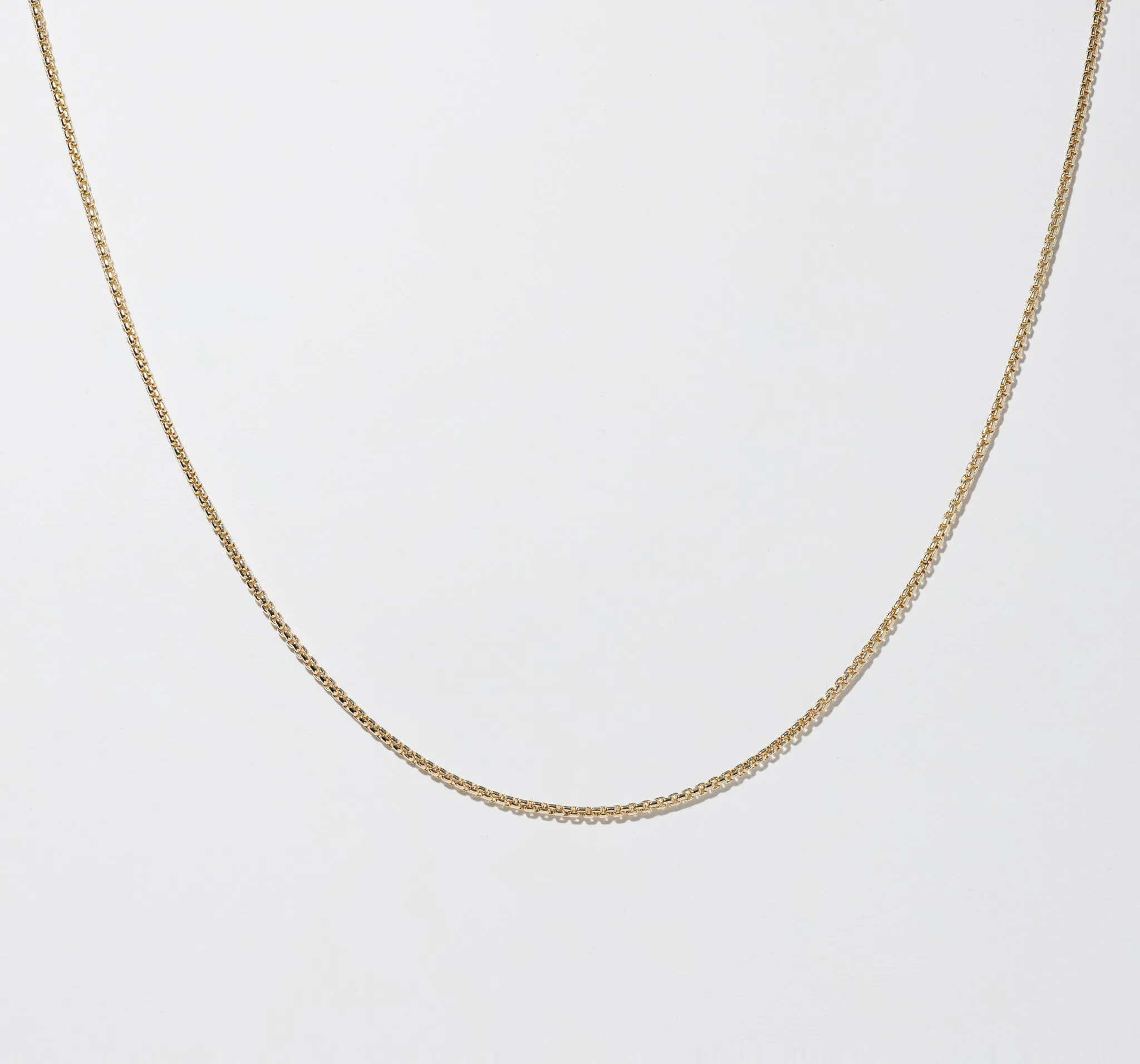 Yellow Gold Box Chain - Polished 2.6mm