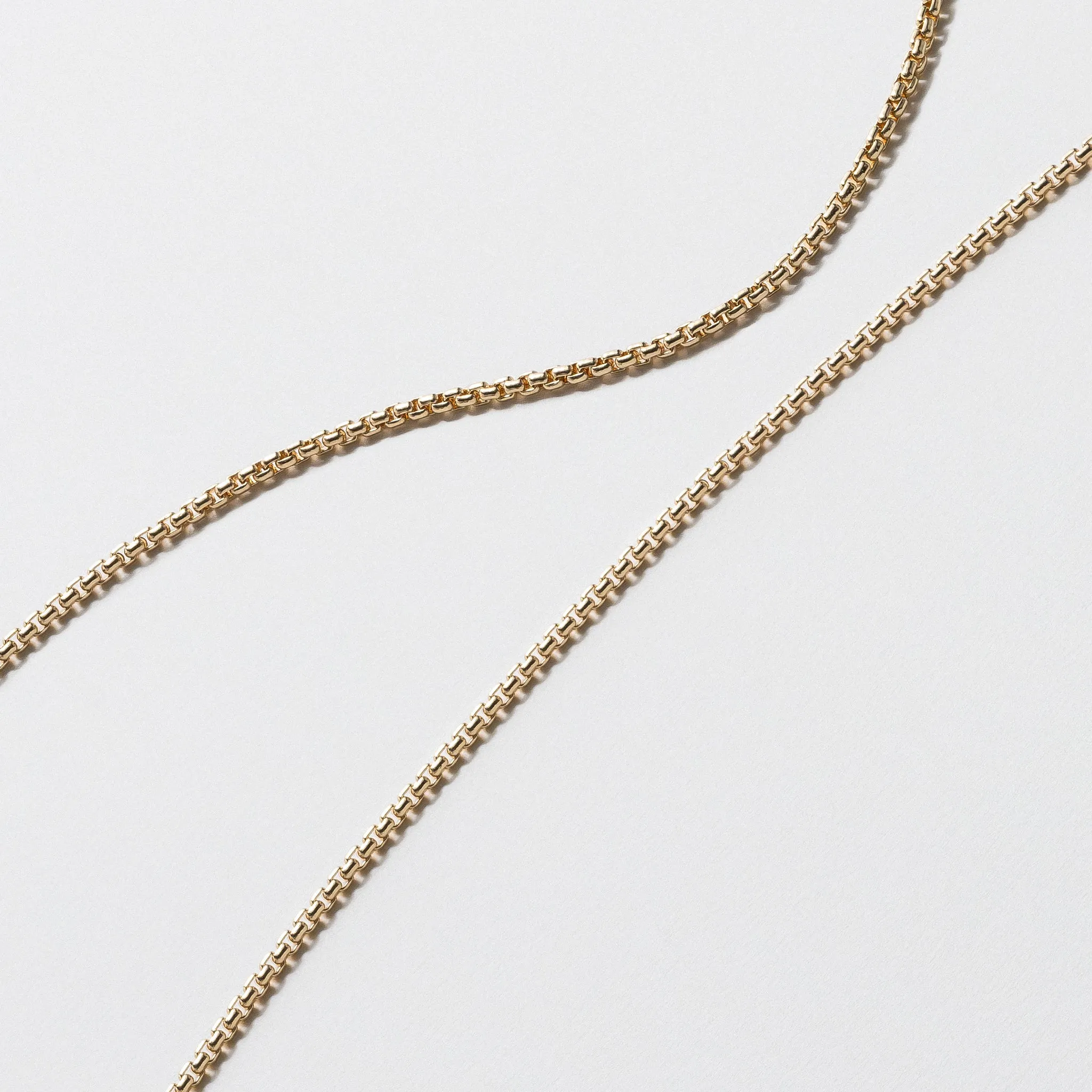 Yellow Gold Box Chain - Polished 2.6mm