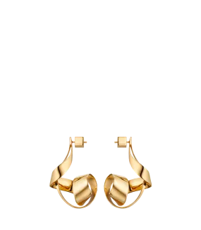 Éole Spiral Earrings - 24 carat gold-gilded